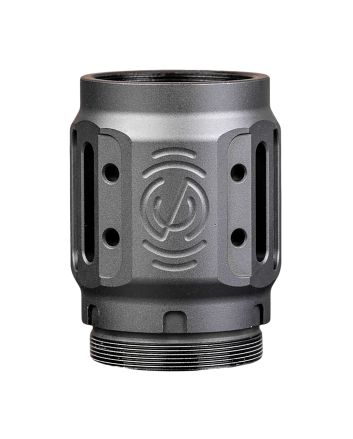 SilencerCo AC5451 Charlie MAAD Brake 2.0 Black Anodized Aluminum 2.23" OAL 1.68" Diameter