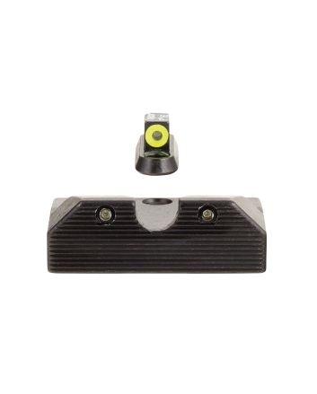 Trijicon 601080 HD XR Night Sight Set Green Tritium/Yellow Outline Front, Green Tritium Rear, Black Frame, Fits CZ P-10/P-10C