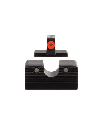 Trijicon 601000 HD XR Night Sight Set Green Tritium/Orange Outline Front, Green Tritium Rear, Black Frame, Fits FN 509
