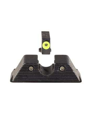 Trijicon 600845 HD XR Night Sight Set Green Tritium/Yellow Outline Front, Green Tritium Rear, Black Frame, Fits Glock/48/43/43X/43E Excludes MOS