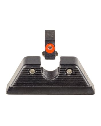 Trijicon 601092 HD XR Night Sight Set Green Tritium/Orange Outline Front, Green Tritium Rear, Black Frame, Fits Most Glock/17 MOS/19 MOS/45 MOS