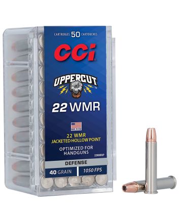 CCI 22WMRUP Uppercut22WMR 40gr Jacketed Hollow Point 50 Per Box/40 Case