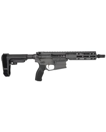 Cobalt Kinetics CKPROLITE30075CHARCOAL Pro Light300 Blackout 7.50" Black Melonite Barrel, Charcoal Aluminum Picatinny Rail Receiver, Polymer SB Tactical SBA3 Brace, Black Polymer Grip