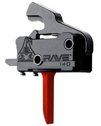 Rise Armament T017FRED RA-140 Super Sporting Black/Red Flat Fits AR-Platform