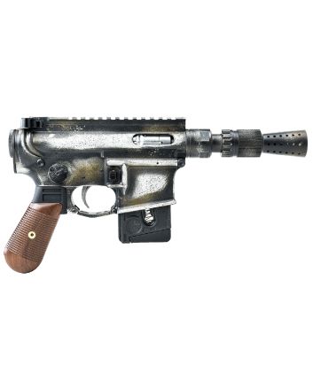 Battle Arms Development BAD-SOLO-BLASTER Solo Blaster22 LR 10+1 5.38" Silver Optic Ready Slide, 3-Tone Battle Worn Frame, Wood Grip, Custom Muzzle Device