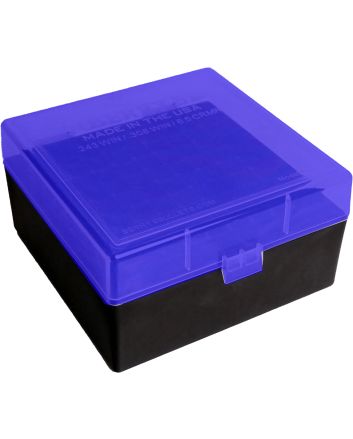 Berry's 87439 Ammo BoxBlue/Black Polypropylene 100rd