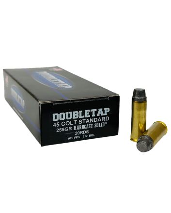 DoubleTap Ammunition 45CS255HC 45Colt 225gr Hardcast Solid 20 Per Box/25 Case