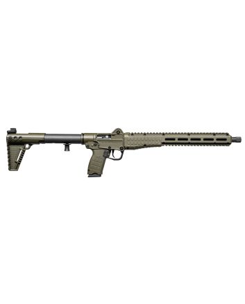 Kel-Tec SUB2K10GLKGRN SUB2000 Gen3 10mm Auto 15+1 16.15" Black Threaded Barrel, OD Green Picatinny Rail Receiver, M-LOK Handguard, Rotating Forend, 3 Position Adj OD Green Polymer Stock, Glock 20 Grip