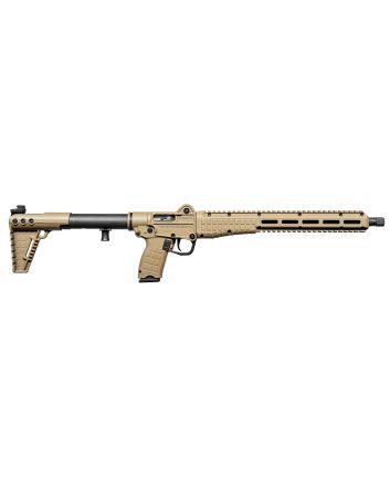 Kel-Tec SUB2K10GLKTAN SUB2000 Gen3 10mm Auto 15+1 16.15" Black Threaded Barrel, Tan Picatinny Rail Receiver, M-LOK Handguard, Rotating Forend, 3 Position Adj Tan Polymer Stock, Glock 20 Grip