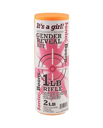 Sonic Boom/jerent SBTGRGIRLGender Reveal Kit Rifle Firearm 1 lb Girl