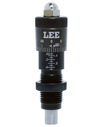 Lee Precision 92162 Micrometer Factory Crimp Adapter Black/Clear 44/45 Cal Pistol Firearm