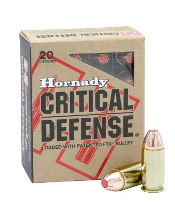 Hornady 90923 Critical Defense45Auto+P 185gr Flex Tip eXpanding 20 Per Box/10 Case