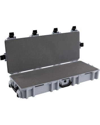 Pelican VCV7300000GRY Vault Double Rifle Case 44" Gray Polyethylene Foam Weather Resistant
