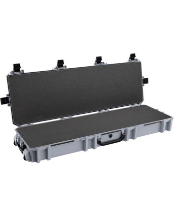 Pelican VCV8000000GRY Vault Double Rifle Case 53" Gray Polyethylene Foam Weather Resistant
