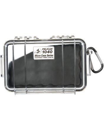 Pelican 1040025100 Micro CaseBlack/Clear Polycarbonate 7.50" Long