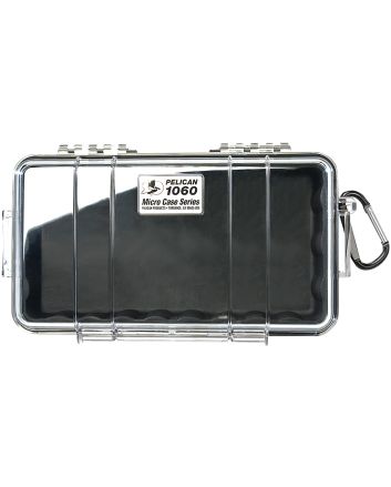 Pelican 1060025100 Micro CaseBlack/Clear Polycarbonate 9.88" Long