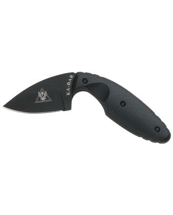 Ka-Bar 1480 TDI Law Enforcement 2.31" Fixed Drop Point Plain Black AUS-8A SS Blade, Black Zytel Handle, Includes Belt Clip/Sheath