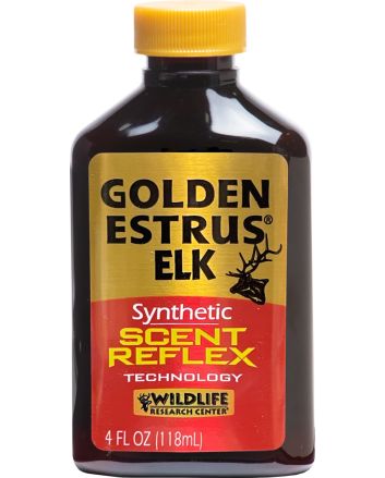 Wildlife Research 44714 Golden Estrus Synthetic Elk 4 oz Bottle