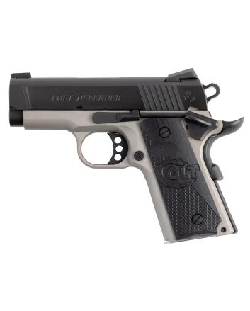 Colt Mfg O7000XETT Defender45 ACP 7+1 3" Carbon Steel Slide, Aluminum Frame w/Beavertail, G10 Grip