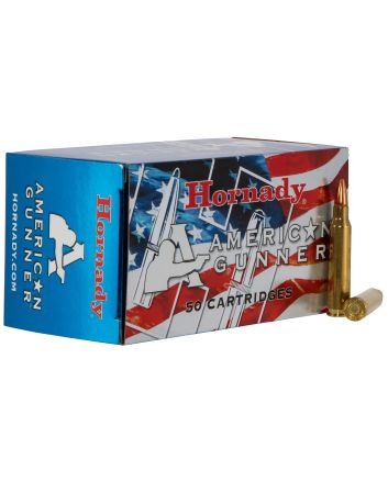 Hornady 80237 American Gunner223Rem 55gr Hollow Point 50 Per Box/10 Case