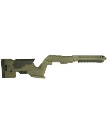 Archangel AAP1022OD Precision StockOD Green Synthetic Fixed with Adjustable Cheek Riser for Ruger 10/22