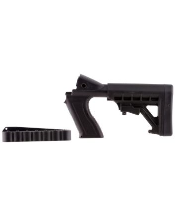 Archangel AA50088 Tactical Pistol Grip StockBlack Synthetic 6 Position with Shell Holder for 12 Gauge Mossberg 500, 590; Maverick 88