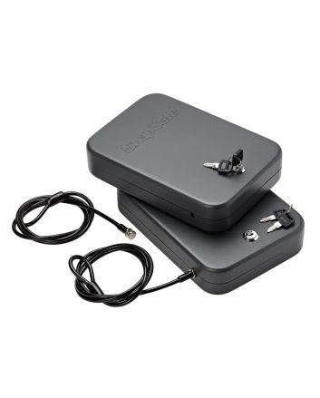 SnapSafe 75211 Lock Box Keyed Alike XL Key Entry Black Steel Fireproof- Yes 2 Pack
