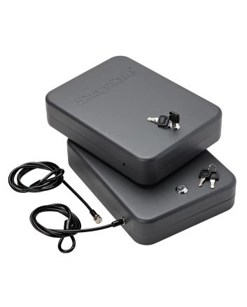 SnapSafe 75221 Lock Box2XL Key Entry Black Steel 11.50" L x 8.50" W x 2.50" D 2pk