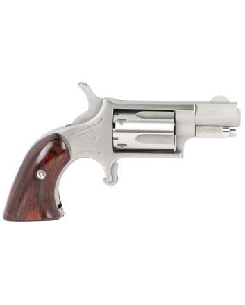 North American Arms 22LRGBG Mini-Revolver22 LR 5 rd 1.13" Barrel, Stainless Steel Barrel/Cylinder/Frame, Exclusive Wood Boot Grip