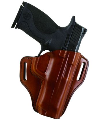 Bianchi 23996 57 RemedyOWB Size 15 Tan Leather Belt Slide Fits S&amp;W M&amp;P Shield Right Hand