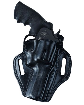Galco CM118B Combat MasterOWB Black Leather Belt Slide Fits Ruger SP101 Right Hand