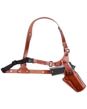 Galco GA186 Great AlaskanSize Fits Chest Up To 54" Tan Leather Shoulder/Torso Strap Fits Ruger Alaskan Fits S&amp;W N Frame Right Hand