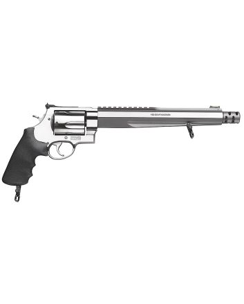 Smith &amp; Wesson 170262 Performance Center Model 460 XVR 460 S&amp;W Mag 5rd 10.50" with Rail Barrel Overall Stainless Stainless Steel with Black Polymer Grip Includes Muzzle Brake