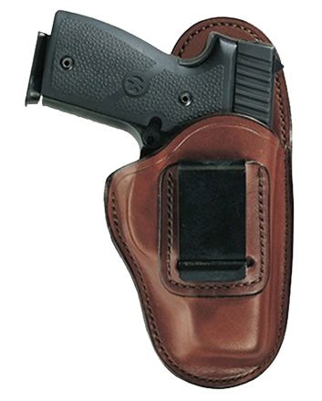 Bianchi 19221 100 ProfessionalIWB Size 01 Tan Leather Belt Clip Fits Ruger LCR/S&amp;W J Frame 2" Left Hand