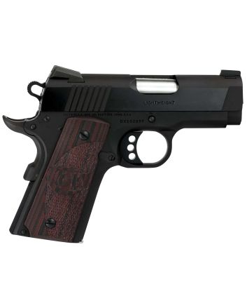 Colt Mfg O7800XE DefenderCompact 45 ACP 7+1 3" Black Steel Barrel, Blued Serrated Slide, Matte Black Cerakote Aluminum Frame w/Beavertail, Black Cherry Tactical G10 Grips, Ambidextrous