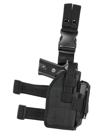 NcStar CVDLHOL2954B Drop LegLeg Black PVC Fabric Leg Fits Full Size Semi-Auto Fits Compact Semi-Auto Right Hand