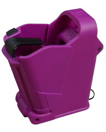 Maglula UP60PR UpLULA Loader &amp; Unloader Double &amp; Single Stack Style made of Polymer with Purple Finish for 9mm Luger, 45 ACP Pistols