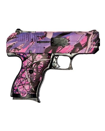 Hi-Point CF380PI CF380 ACP 8+1, 3.50" Black Steel Barrel, Hydro-Dipped Pink Camo Serrated Steel Slide, Hydro-Dipped Pink Camo Polymer Frame &amp; Grip