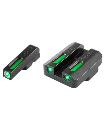 TruGlo TG13CZ1A TFXBlack | Green Tritium &amp; Fiber Optic White Outline Front Sight Green Tritium &amp; Fiber Optic Rear Sight