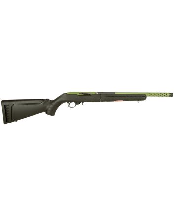 Ruger 21155 10/22 Takedown Lite Sports South Exclusive Full Size 22 LR 10+1 16.12" Green Threaded Barrel, Green Steel Receiver, Black Synthetic Ruger Modular System Stock, Right Hand