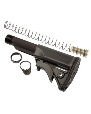 LWRC 2000092A01 LWRCI Ultra Compact Stock Kit Black Synthetic for AR-15, M16