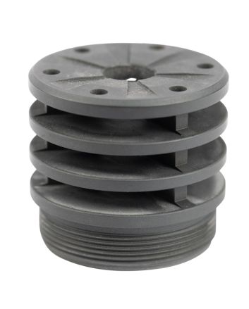 SilencerCo AC2081 Bravo Anchor Brake 458 Caliber Black Aluminum