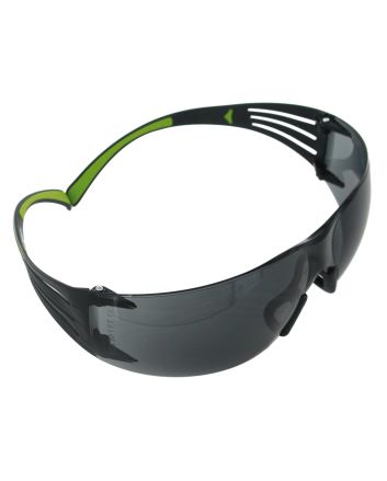 Peltor SF400PG8 Sport SecureFit 400 Adult Wraparound Gray Lens Polycarbonate Black Frame