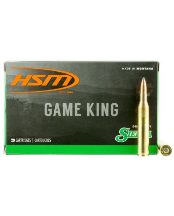HSM 25061N Game King25-06 Rem 100 gr Sierra GameKing Spitzer Boat Tail 20 Per Box/ 20 Case