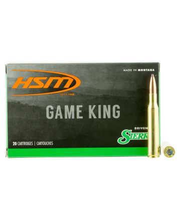 HSM 27012N Game King270 Win 130 gr Sierra GameKing Spitzer Boat Tail 20 Per Box/ 20 Case