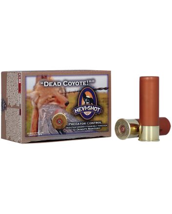HEVI-Shot HS43030 Dead Coyote12Gauge 3" 1 1/2oz TungstenT Shot 10 Per Box/10 Case