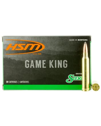 HSM 300WINMAG41N Game King300 Win Mag 180 gr Sierra GameKing Spitzer Boat Tail 20 Per Box/ 20 Case