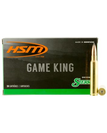 HSM 338RUM10N Game King338 RUM 215 gr Sierra GameKing Spitzer Boat Tail 20 Per Box/ 20 Case