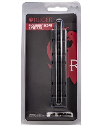 Ruger 90329 Scope Base AdapterBlack Aluminum Fits Ruger 10/22 &amp; 22 Charger Pistol Tip-Off/Weaver Mount