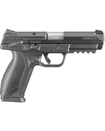 Ruger 8618 American Duty Duty Frame 45 ACP 10+1 4.50" Stainless Steel Barrel, Black Nitride Serrated Stainless Steel Slide, Black Polymer Frame w/Picatinny Rail, Textured Wraparound Grip, Right Hand